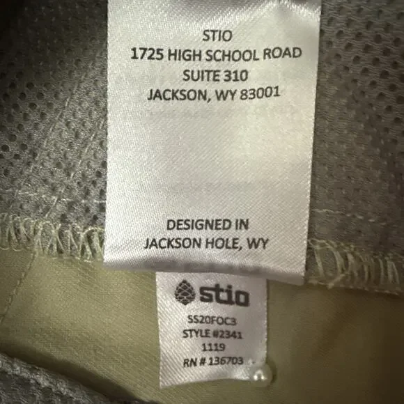 Stio Shorts Mens 32 Coburn Chino Tan Nylon Hiking Performance Gorpcore - Picture 11 of 12